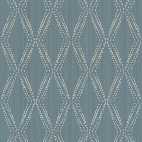Closeup of a wallpaper showing its Blue, Contemporary, Geometric, Textures, Unicolour pattern, color, and subtle texture.