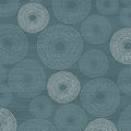 Closeup of a wallpaper showing its Blue, Circles, Contemporary pattern, color, and subtle texture.