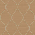 Closeup of a wallpaper showing its Brown, Contemporary, Trellis, Unicolour pattern, color, and subtle texture.