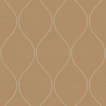 Closeup of a wallpaper showing its Brown, Contemporary, Trellis, Unicolour pattern, color, and subtle texture.