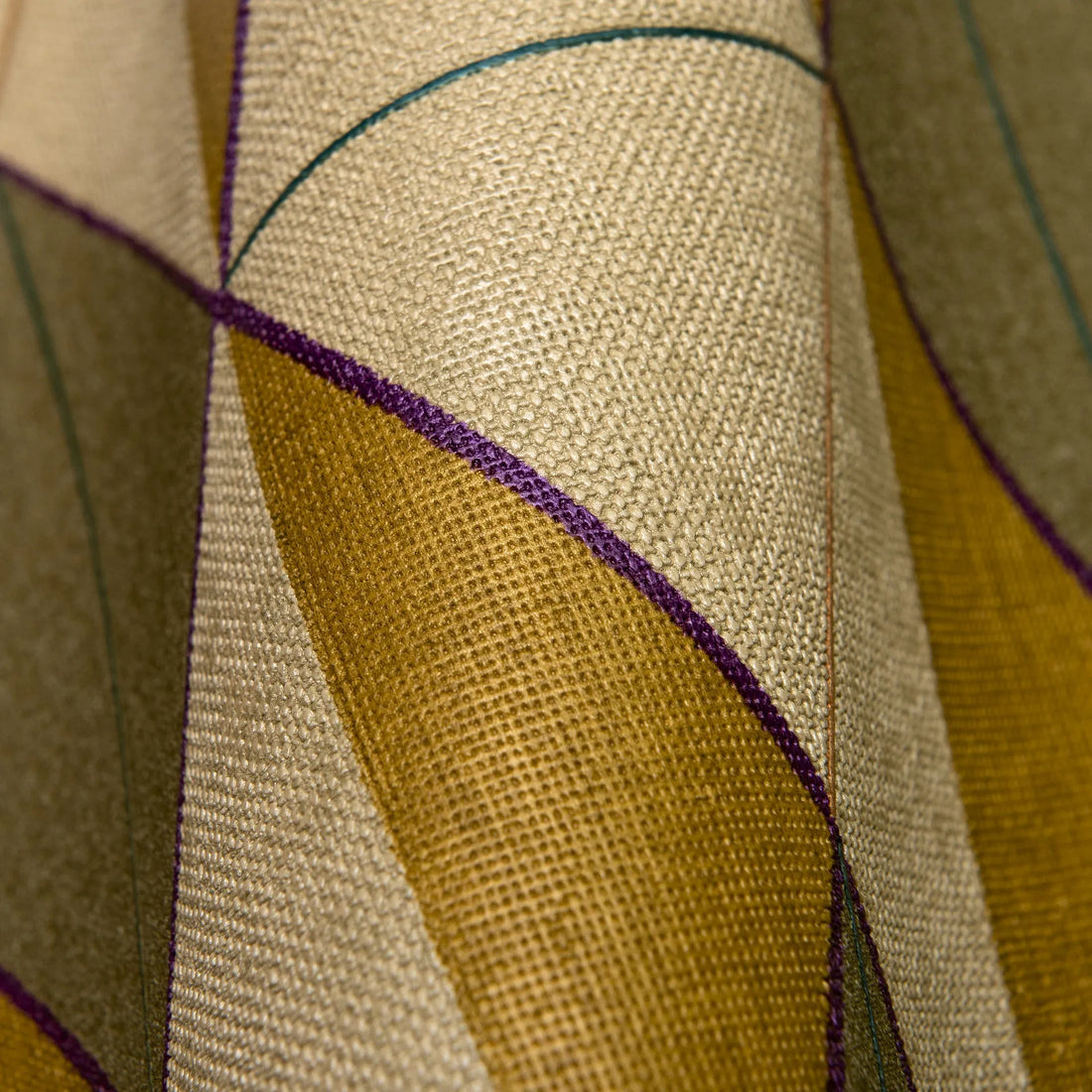 Closeup of a wallpaper showing its Contemporary, Geometric, Multicolour pattern, color, and subtle texture.