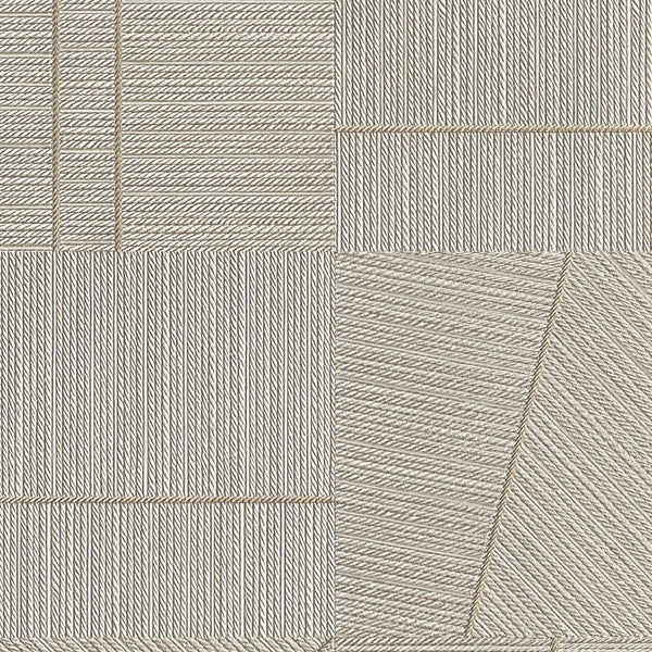 Patterned tile design with geometric shapes in neutral tones