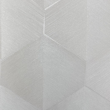 Closeup of a wallpaper showing its Contemporary, Geometric, Neutrals pattern, color, and subtle texture.