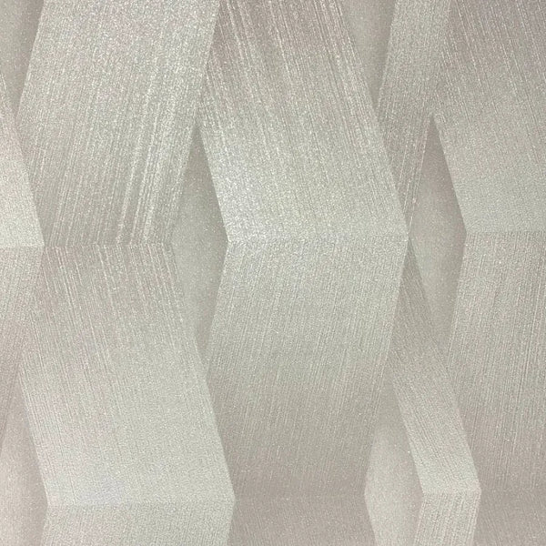 Closeup of a wallpaper showing its Contemporary, Geometric, Neutrals pattern, color, and subtle texture.
