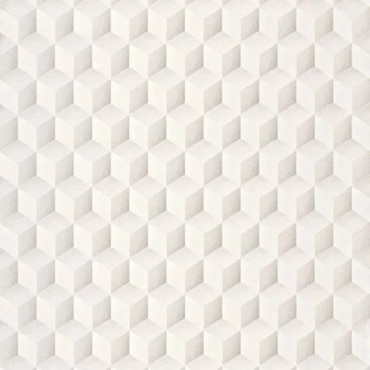 Closeup of a wallpaper showing its Art-Deco, Contemporary, Geometric, Neutrals, Unicolour pattern, color, and subtle texture.