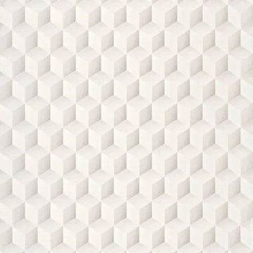 Closeup of a wallpaper showing its Art-Deco, Contemporary, Geometric, Neutrals, Unicolour pattern, color, and subtle texture.