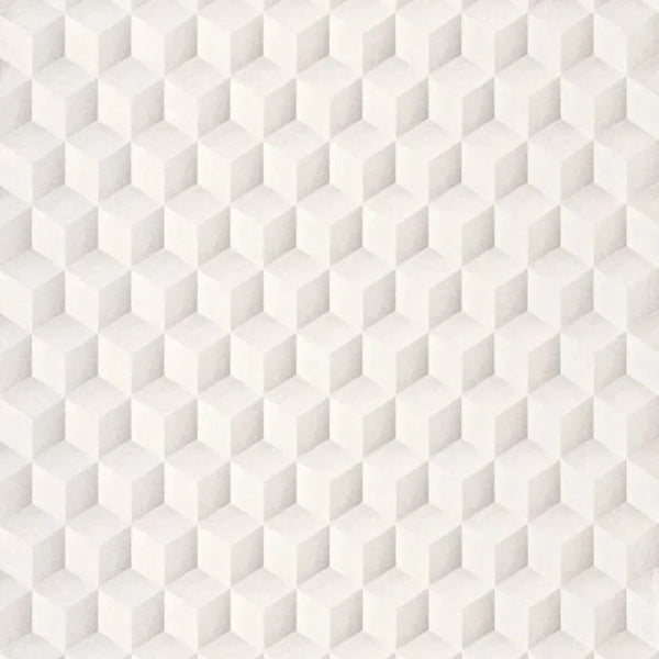 Closeup of a wallpaper showing its Art-Deco, Contemporary, Geometric, Neutrals, Unicolour pattern, color, and subtle texture.