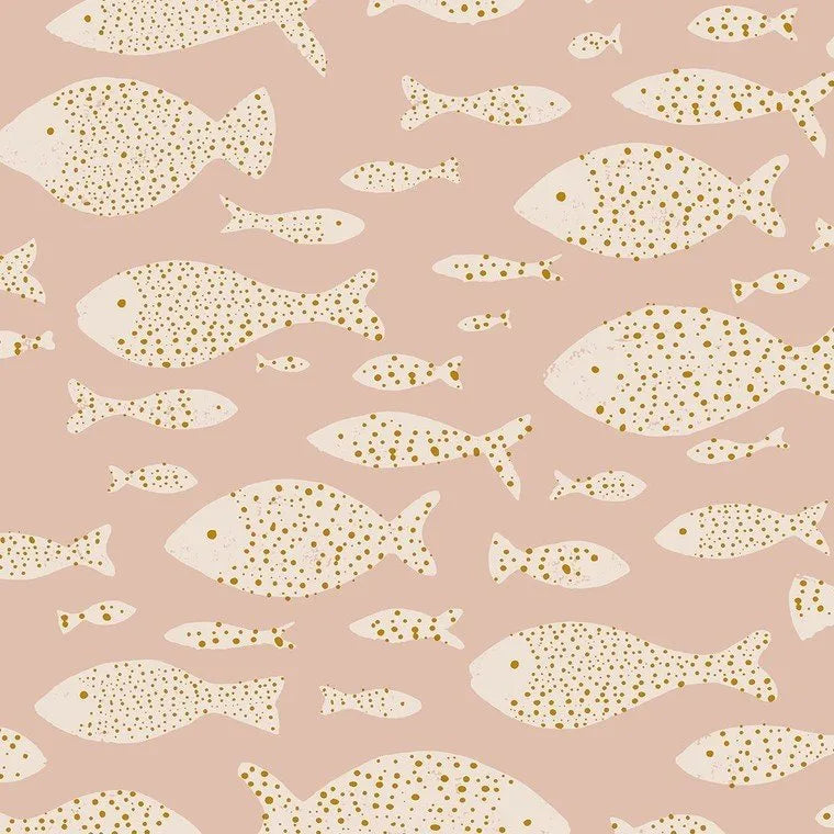 Closeup of a wallpaper showing its Kids, Neutrals, Two-tone pattern, color, and subtle texture.