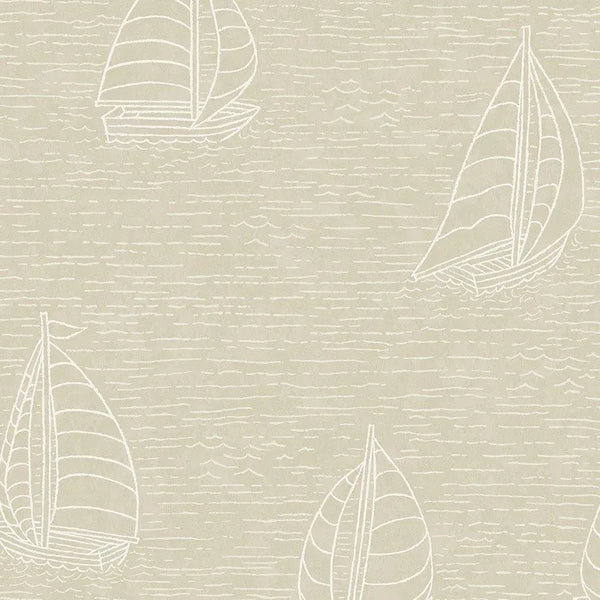 Closeup of a wallpaper showing its Kids, Neutrals pattern, color, and subtle texture.