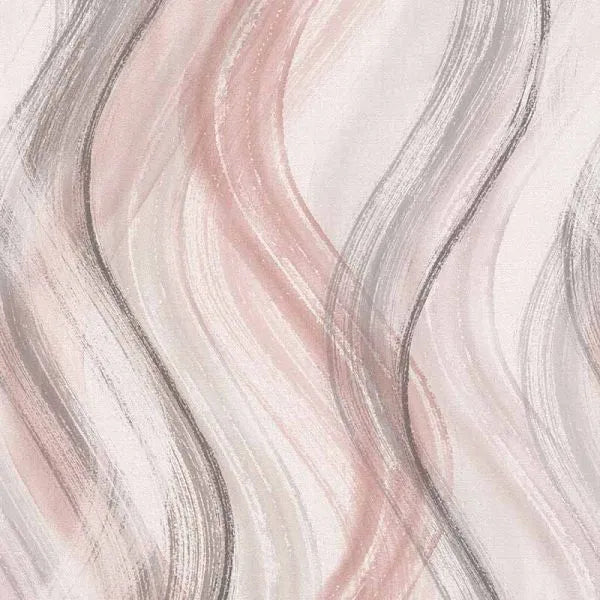 Closeup of a wallpaper showing its Contemporary, Multicolour, Pastels, Waves pattern, color, and texture.