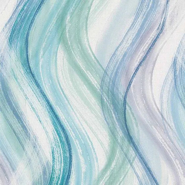 Closeup of a wallpaper showing its Contemporary, Multicolour, Pastels, Waves pattern, color, and texture.