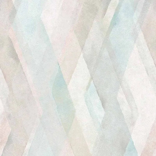 Closeup of a wallpaper showing its Chevron, Contemporary, Geometric, Multicolour, Pastels pattern, color, and texture.