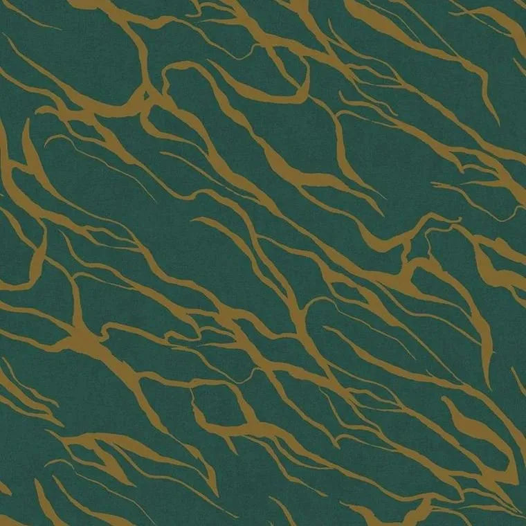 Closeup of a wallpaper showing its Geometric pattern, color, and subtle texture.