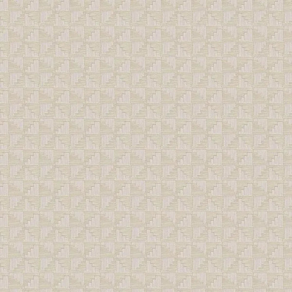 Closeup of a wallpaper showing its Geometric, Neutrals pattern, color, and subtle texture.