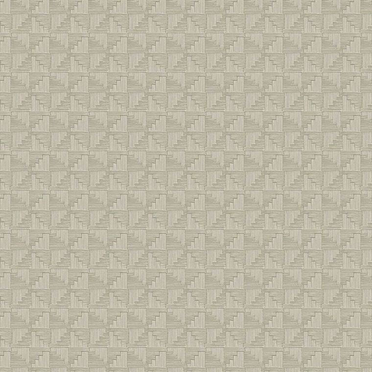 Closeup of a wallpaper showing its Geometric, Neutrals pattern, color, and subtle texture.