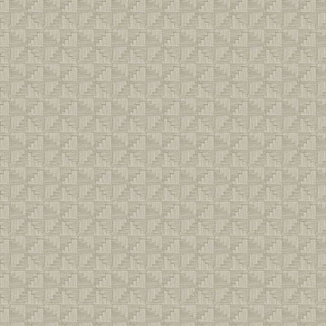 Closeup of a wallpaper showing its Geometric, Neutrals pattern, color, and subtle texture.