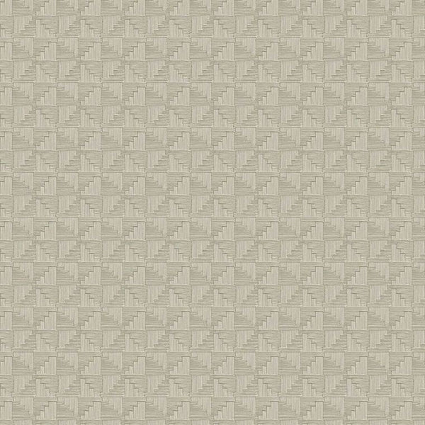 Closeup of a wallpaper showing its Geometric, Neutrals pattern, color, and subtle texture.