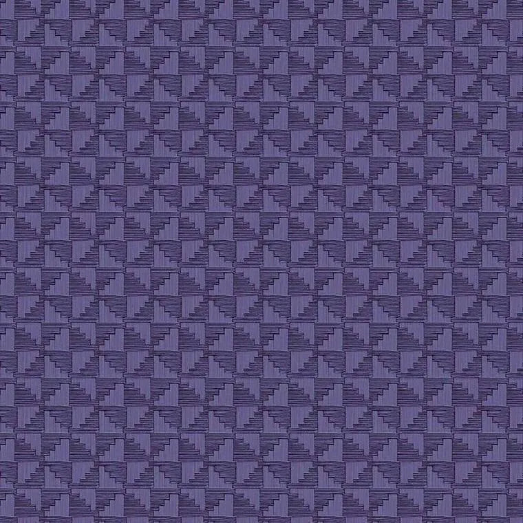 Closeup of a wallpaper showing its Geometric pattern, color, and subtle texture.