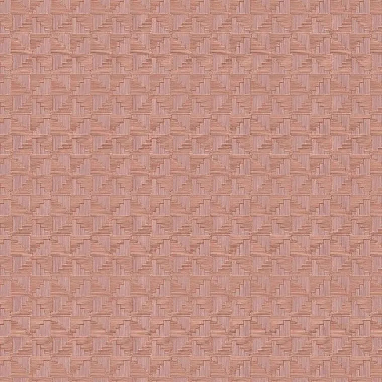 Closeup of a wallpaper showing its Geometric pattern, color, and subtle texture.