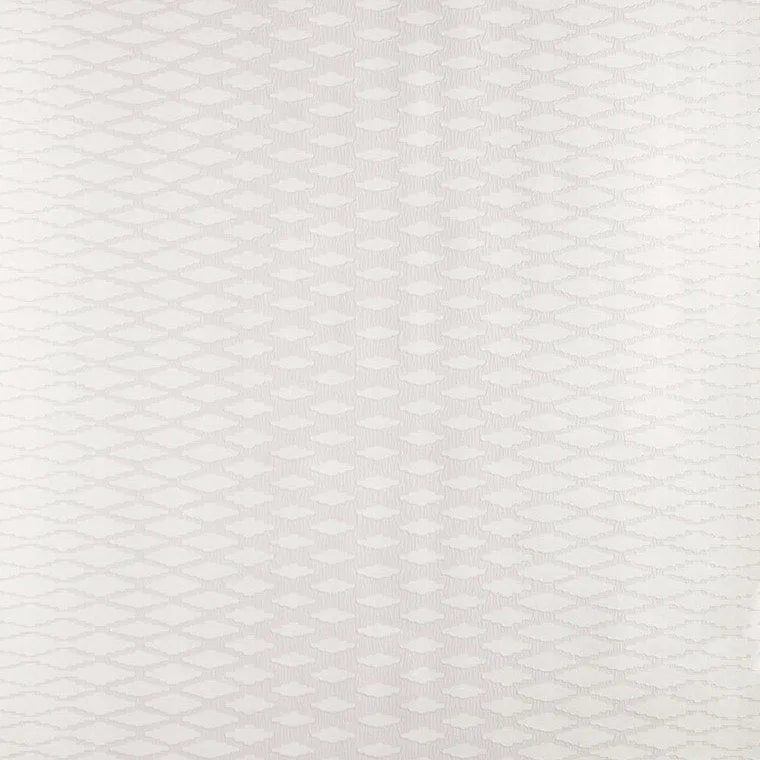 Closeup of a wallpaper showing its Contemporary, Geometric, Monochrome, Neutrals, Two-tone pattern, color, and subtle texture.