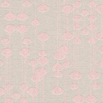 Closeup of a wallpaper showing its Contemporary, Pink pattern, color, and texture.