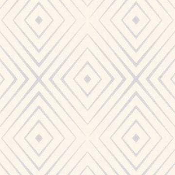 Closeup of a wallpaper showing its Contemporary, Geometric, Neutrals, Two-tone pattern, color, and subtle texture.