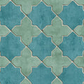 Closeup of a wallpaper showing its Blue, Geometric, Green, Two-tone pattern, color, and texture.