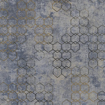 Closeup of a wallpaper showing its Blue, Contemporary, Dramatic, Geometric, Two-tone pattern, color, and texture.