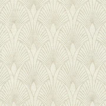 Closeup of a wallpaper showing its Art-Deco, Beige, Cream, Geometric, Neutrals pattern, color, and texture.