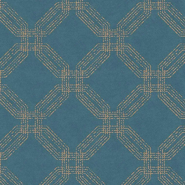 Closeup of a wallpaper showing its Art-Deco, Contemporary, Geometric pattern, color, and texture.