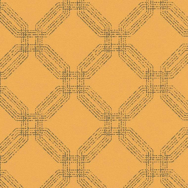 Closeup of a wallpaper showing its Art-Deco, Contemporary, Geometric pattern, color, and texture.