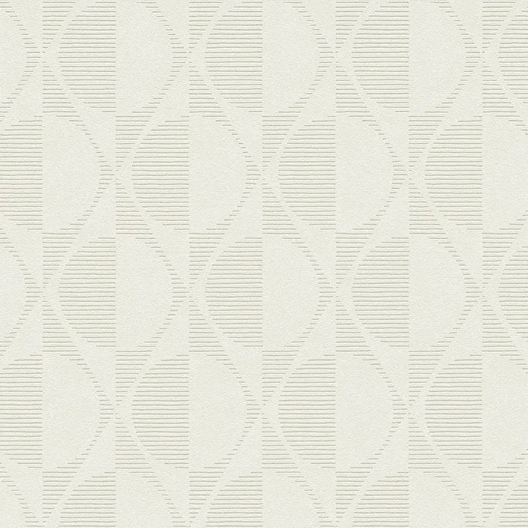 Closeup of a wallpaper showing its Art-Deco, Contemporary, Geometric, Neutrals pattern, color, and texture.