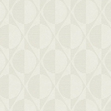 Closeup of a wallpaper showing its Art-Deco, Contemporary, Geometric, Neutrals pattern, color, and texture.