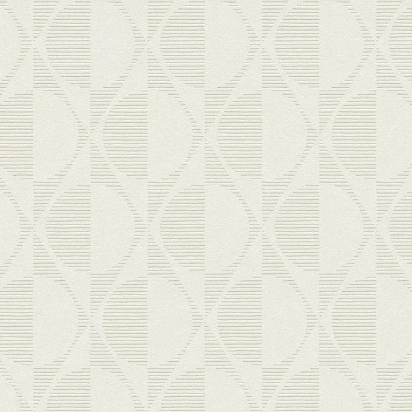 Closeup of a wallpaper showing its Art-Deco, Contemporary, Geometric, Neutrals pattern, color, and texture.