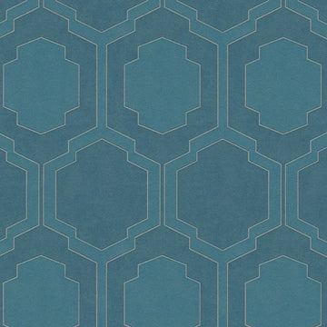 Closeup of a wallpaper showing its Art-Deco, Contemporary, Dramatic, Geometric pattern, color, and texture.