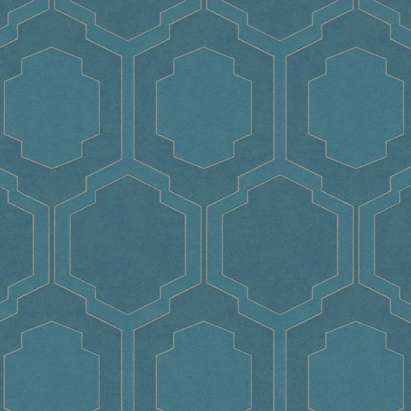 Closeup of a wallpaper showing its Art-Deco, Contemporary, Dramatic, Geometric pattern, color, and texture.