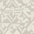 Closeup of a wallpaper showing its Contemporary, Geometric, Neutrals, Two-tone pattern, color, and texture.