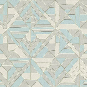 Closeup of a wallpaper showing its Contemporary, Geometric, Kids, Neutrals, Two-tone pattern, color, and texture.