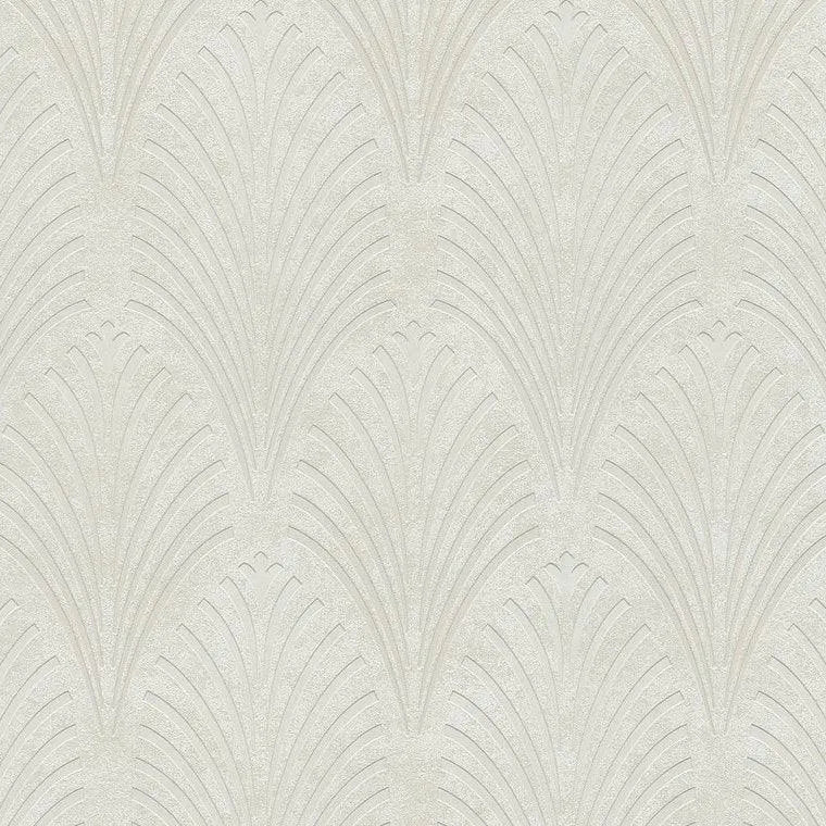 Closeup of a wallpaper showing its Art-Deco, Contemporary, Neutrals, Unicolour pattern, color, and texture.