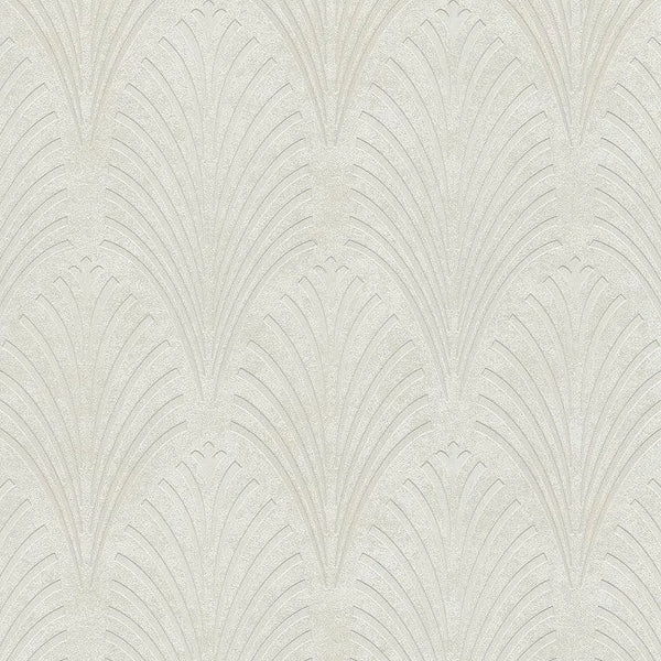 Closeup of a wallpaper showing its Art-Deco, Contemporary, Neutrals, Unicolour pattern, color, and texture.