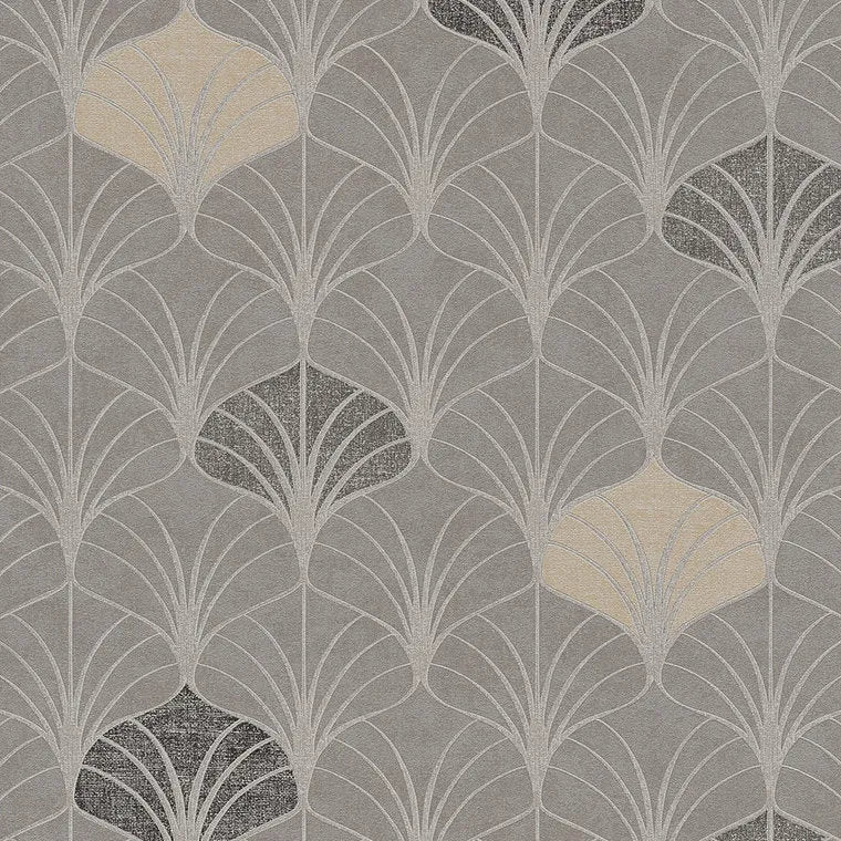 Closeup of a wallpaper showing its Art-Deco, Contemporary, Kids, Neutrals pattern, color, and texture.