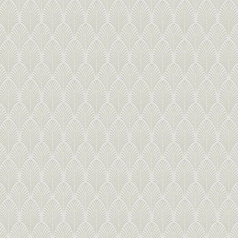 Closeup of a wallpaper showing its Art-Deco, Contemporary, Neutrals pattern, color, and texture.