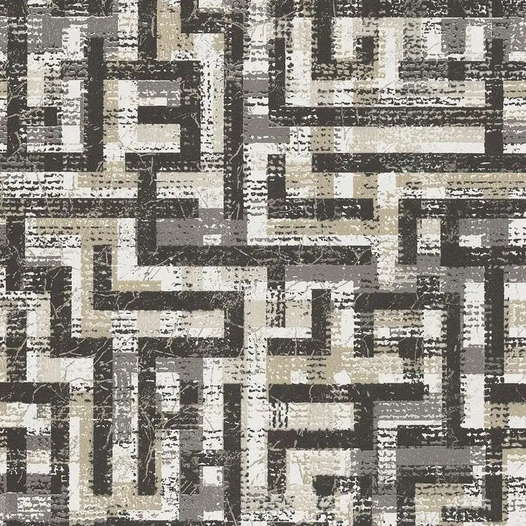 Closeup of a wallpaper showing its Contemporary, Geometric, Two-tone pattern, color, and subtle texture.