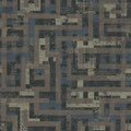 Closeup of a wallpaper showing its Contemporary, Geometric, Two-tone pattern, color, and subtle texture.