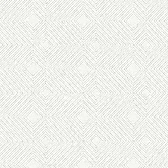 Closeup of a wallpaper showing its Contemporary, Geometric, Monochrome, Plain, White pattern, color, and subtle texture.