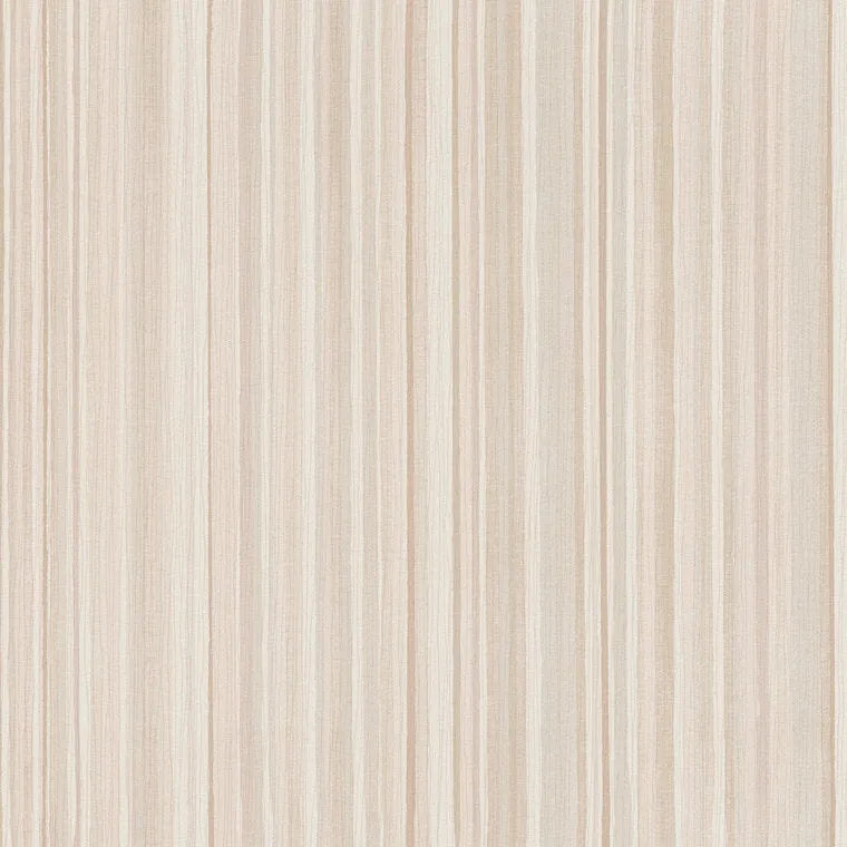 Closeup of a wallpaper showing its Brown, Contemporary, Neutrals, Stripes pattern, color, and subtle texture.