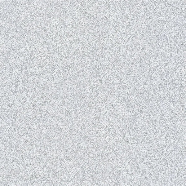 Closeup of a wallpaper showing its Contemporary, Floral, Grey, Monochrome, Neutrals pattern, color, and subtle texture.