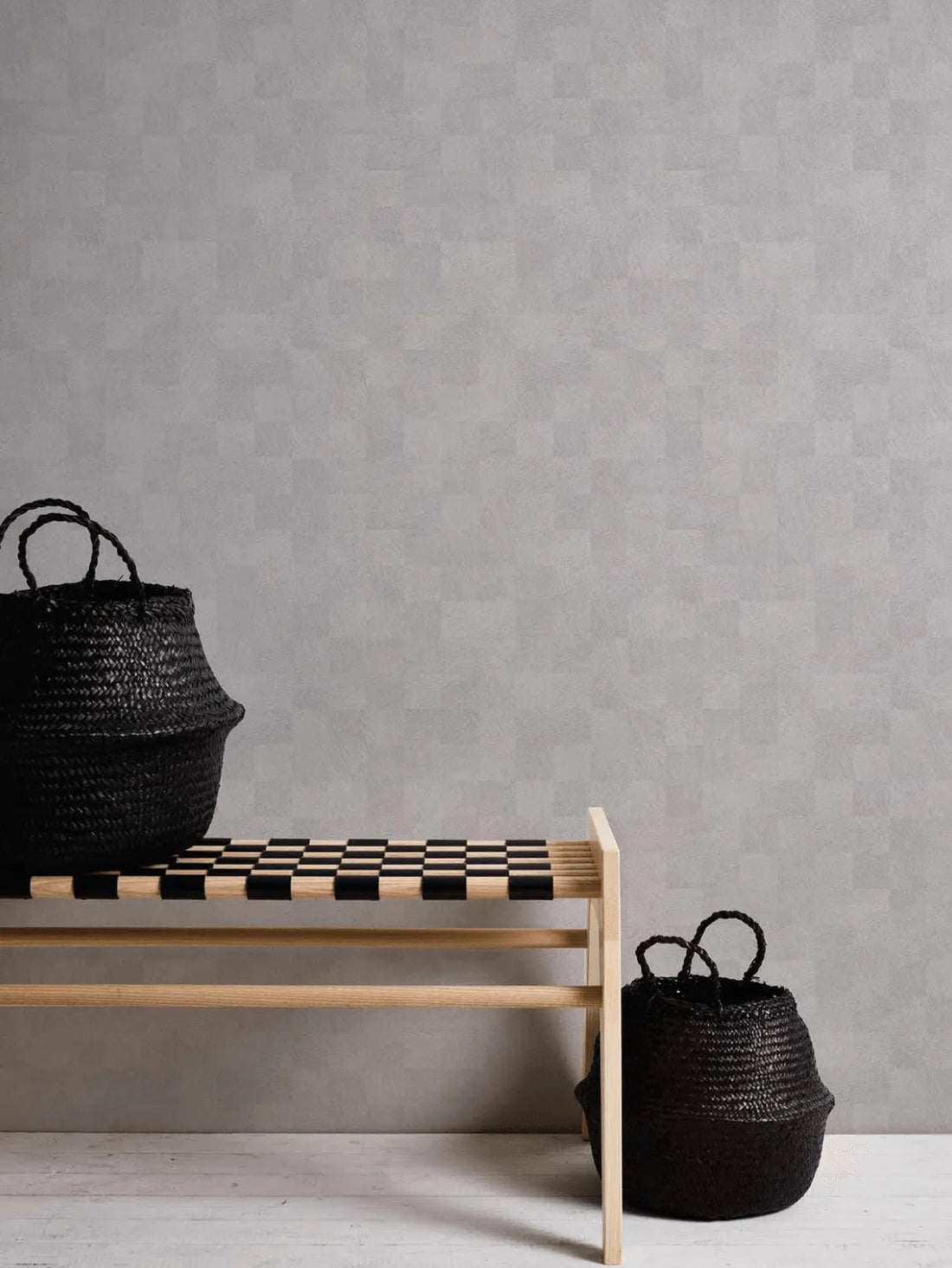 Closeup of a wallpaper showing its Contemporary, Geometric, Neutrals, Unicolour pattern, color, and texture.