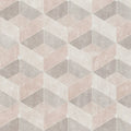 Closeup of a wallpaper showing its Art-Deco, Contemporary, Geometric, Pastels pattern, color, and texture.