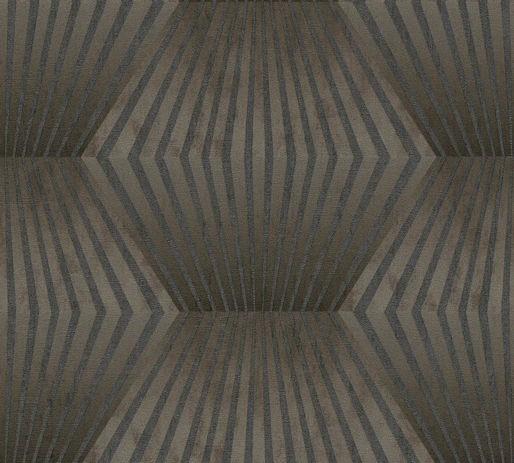 Closeup of a wallpaper showing its Art-Deco, Contemporary, Dramatic, Geometric pattern, color, and subtle texture.